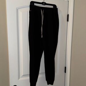 Figs High Waisted Zamora Black Jogger Pants- Smoke free pet free home